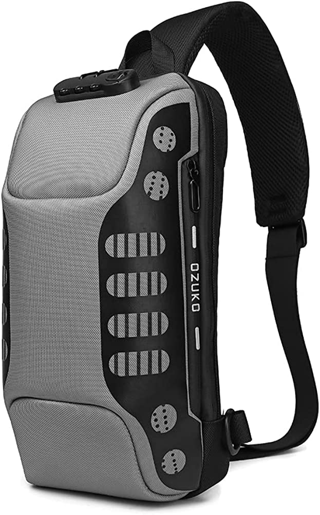230816072654459_1 Anti Theft Sling Bag Shoulder Crossbody Backpack Waterproof Chest Bag with USB Charging Port Lightweight Casual Daypack - Image 1
